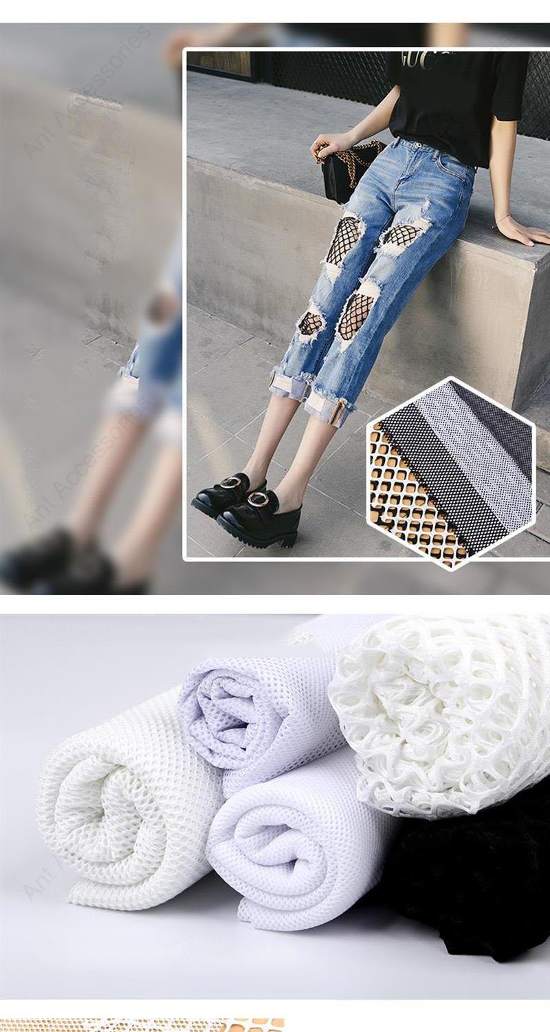 50 cm * 160 cm Mesh Stoff Große Diamant Mesh tuch Fishnet Stoff für DIY Kleidung Hosen Schultern Hause dekoration – Detail 1