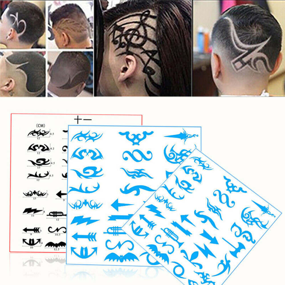 Best of New 28pcs / Pack Hair Tattoo Template Mold Stencil Trimmer Salon Barber Hairdressing For Haircut Reviews & Tips