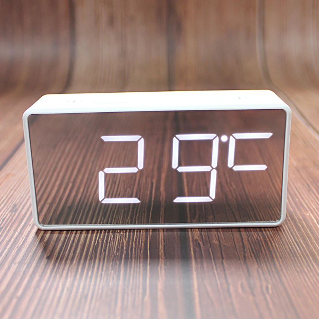 LED Digital Alarm Clock Full Range Brightness Dimmer, Adjustable Alarm Volume,