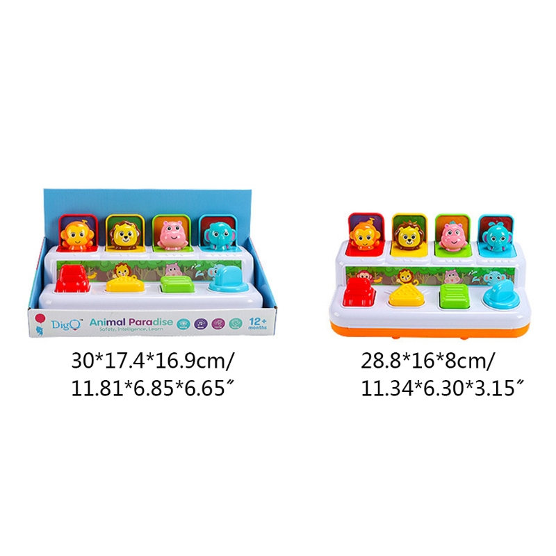 Conjunto de Brinquedo Jogo de Tabuleiro Realista dos Desenhos Placa de Brinquedo Animal com Imprensa Musical Elétrico Popup Interactivetoy Conjunto Animados Botão Torção 1 6 Cheap Brincadeiras e piadas