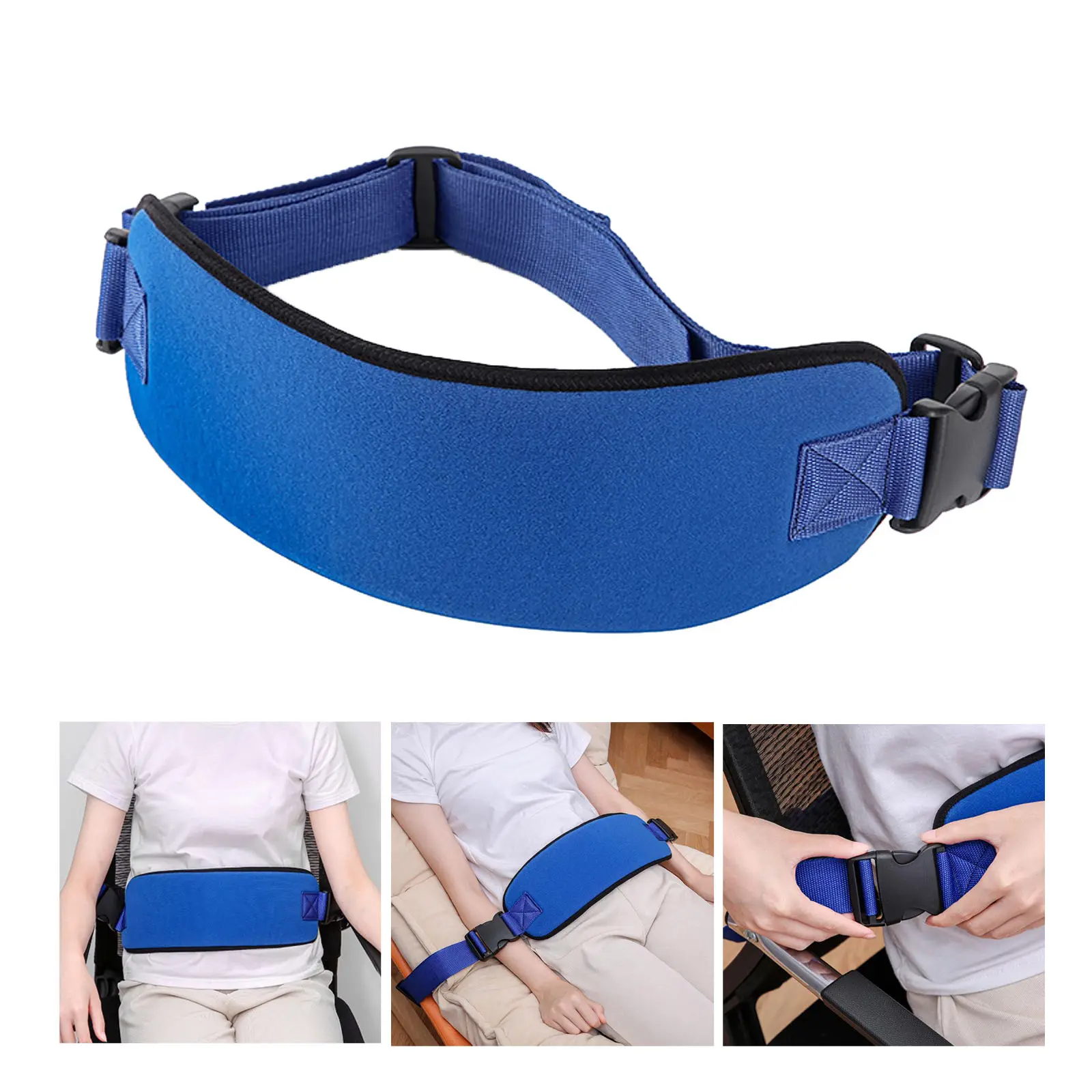 Wheelchair Seat Belt Harness Easy Install for Patient Caring Elderly Adult Seat Belt Wheelchair Safety Restraints Seatbelt