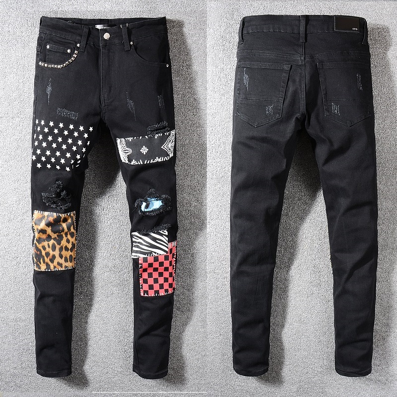 2021 Luxury Patchwork Jeans for Men 