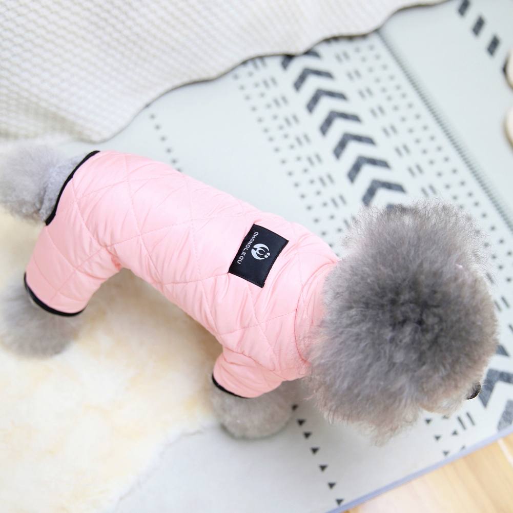 macacão de inverno para cães quatro pernas quente roupas para cães pequenos para baixo para chihuahua teddy