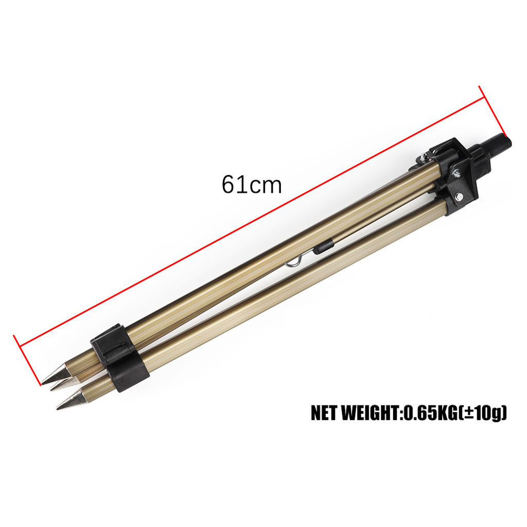 Fishing Rod Stand Foldable Ground Holder Tripod Stand Telescopic Rack for Shore Sea Fish