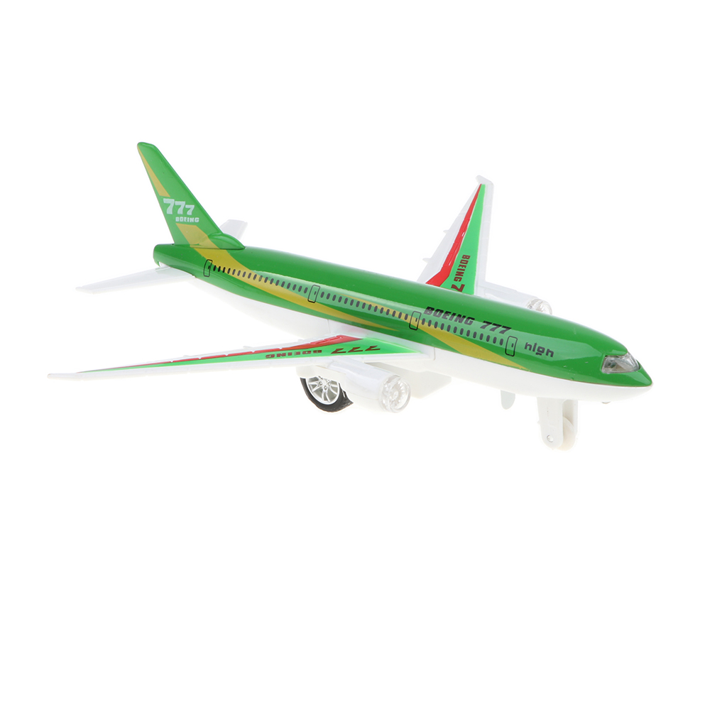 Alloy Die-cast Plane Toy Green  777 Airplane Model Kid Gift Collection