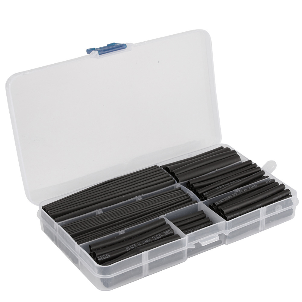 Conjunto de Tubulação Pces Preto Calor Psiquiatra Fio Cabo Tubo Manga Envoltório Heatshrink 150 5 tubo manga envoltório heatshrink conjunto de tubulação