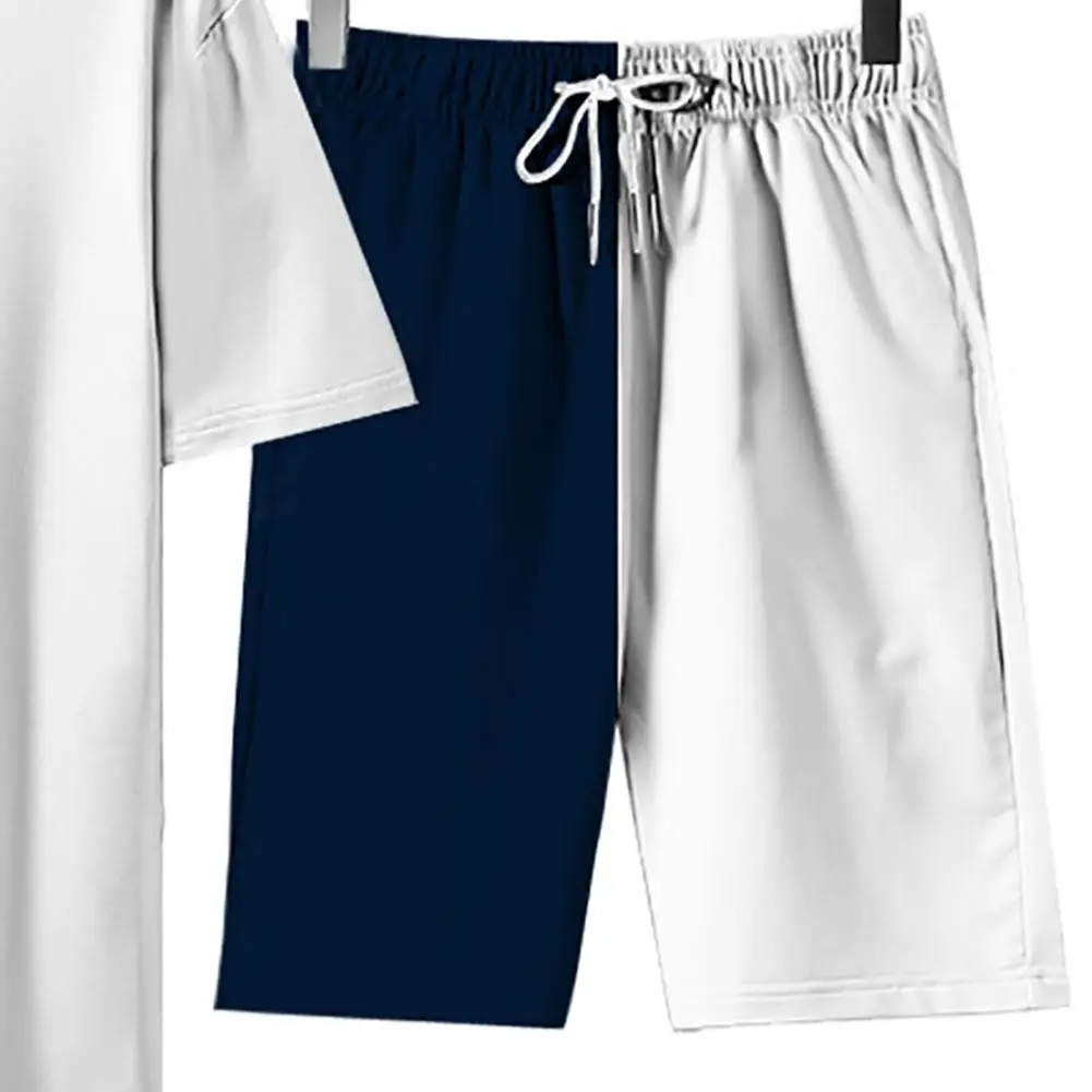 mens pjs sale Plus Size Summer Men Sport Suit Printed Two-piece Casual Loose Homewear Suit Fitness Male Set Casual Loose Fashion Pajama Sets best silk pajamas