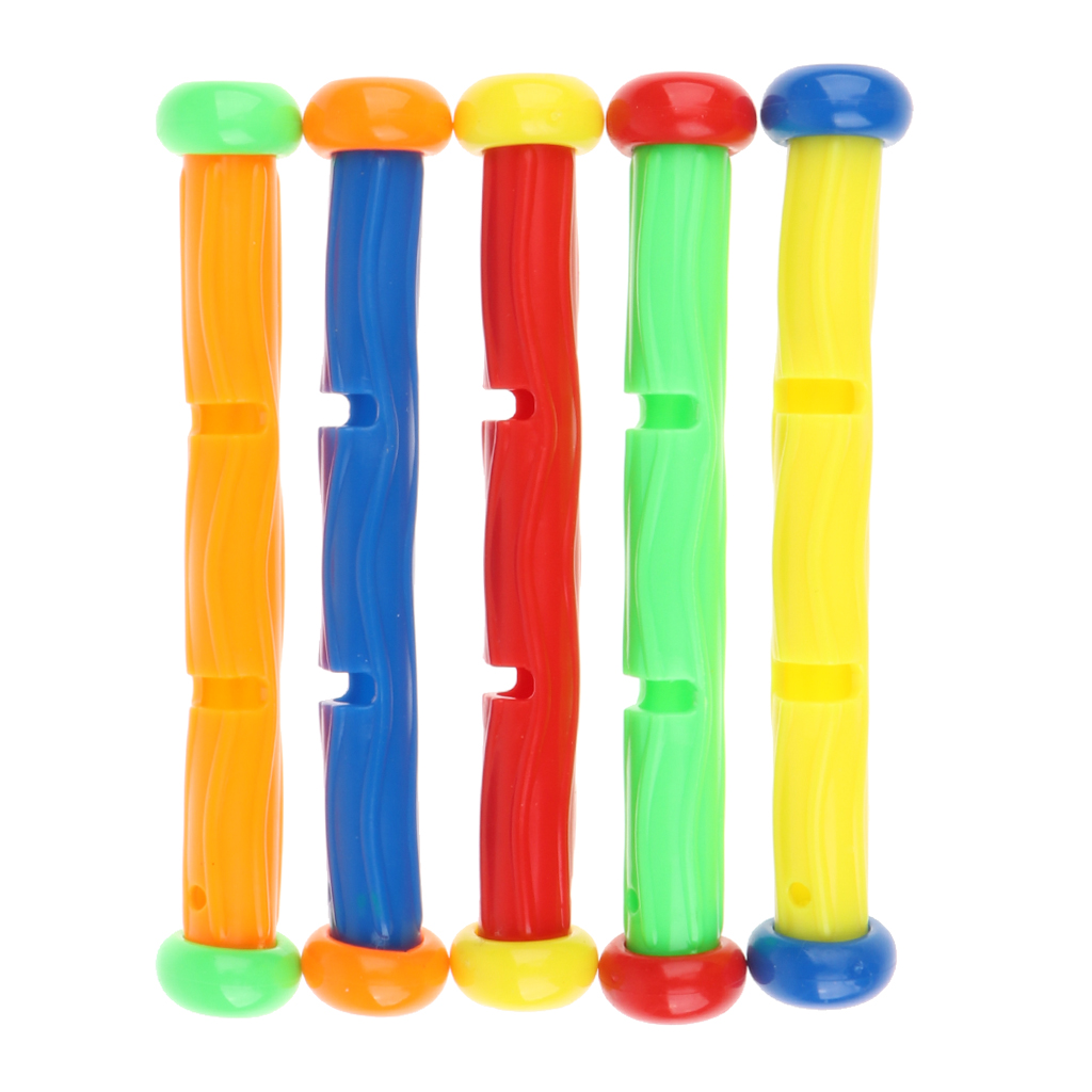 5 Pieces Colorful Diving Sticks, Kids Swimming Pool Toy Underwater Game Play Toy for Fun