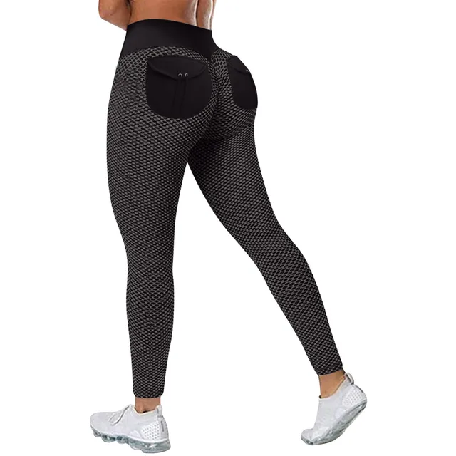 Crz yoga mulher nu sentindo cintura alta barriga controle elástico esporte  correndo leggings com bolso para