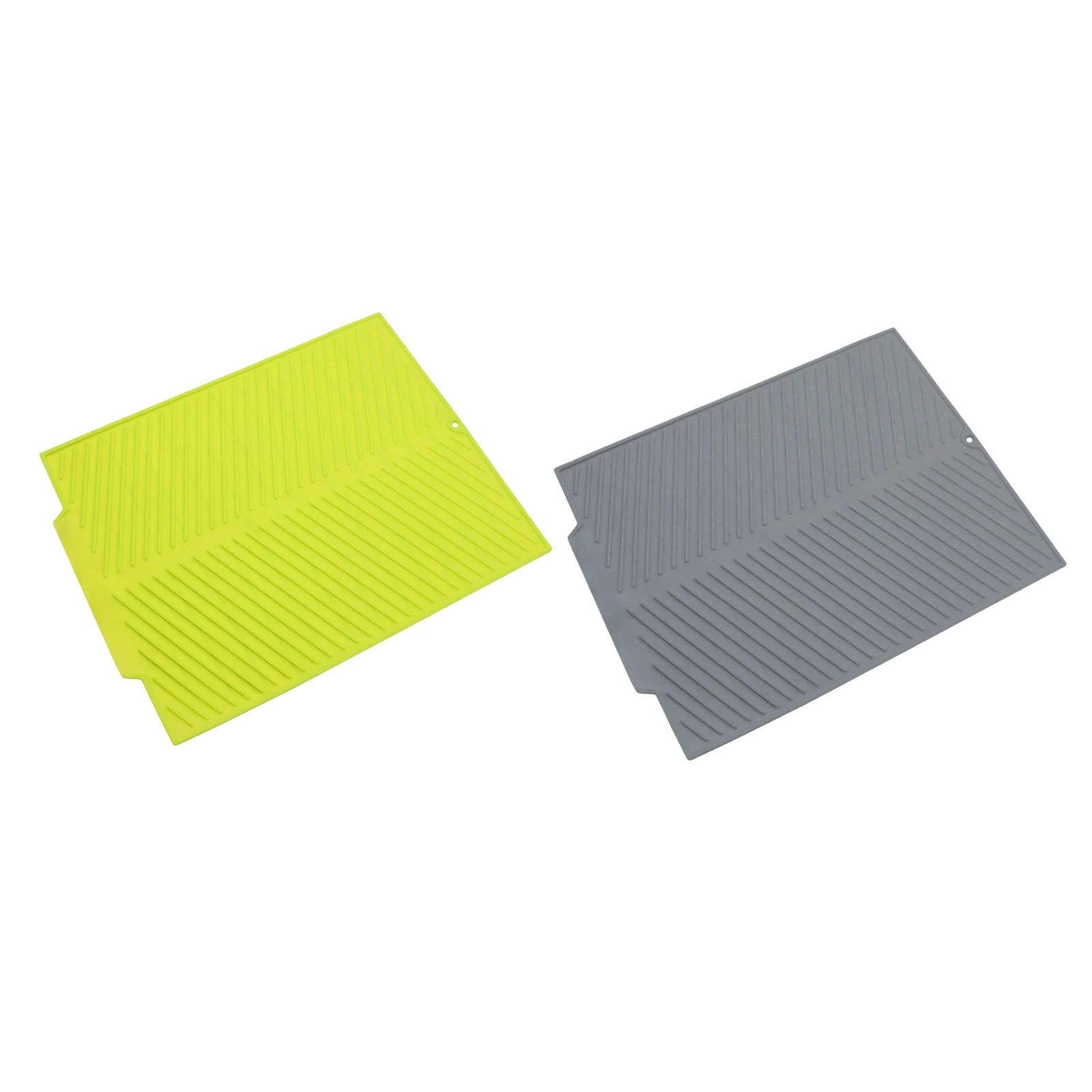 Silicone Dish Drying Mat Flume Folding Draining Mat Drain Mat Drying Dishes Pad Heat Resistant Non-Slip Cushion