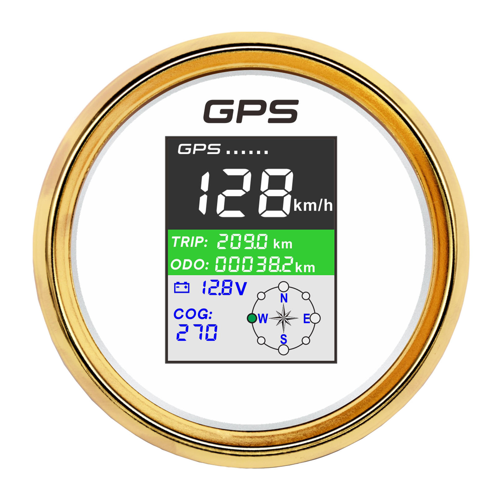 85mm Universal GPS Speedometer LCD Display Odometer Speed Gauge for Truck Motorcycle Car