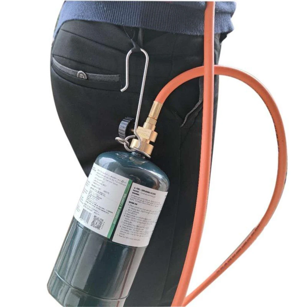 Stainless Steel Welding Gas Bottle Belt Hook Hand MAPP Propane Bottle Clip