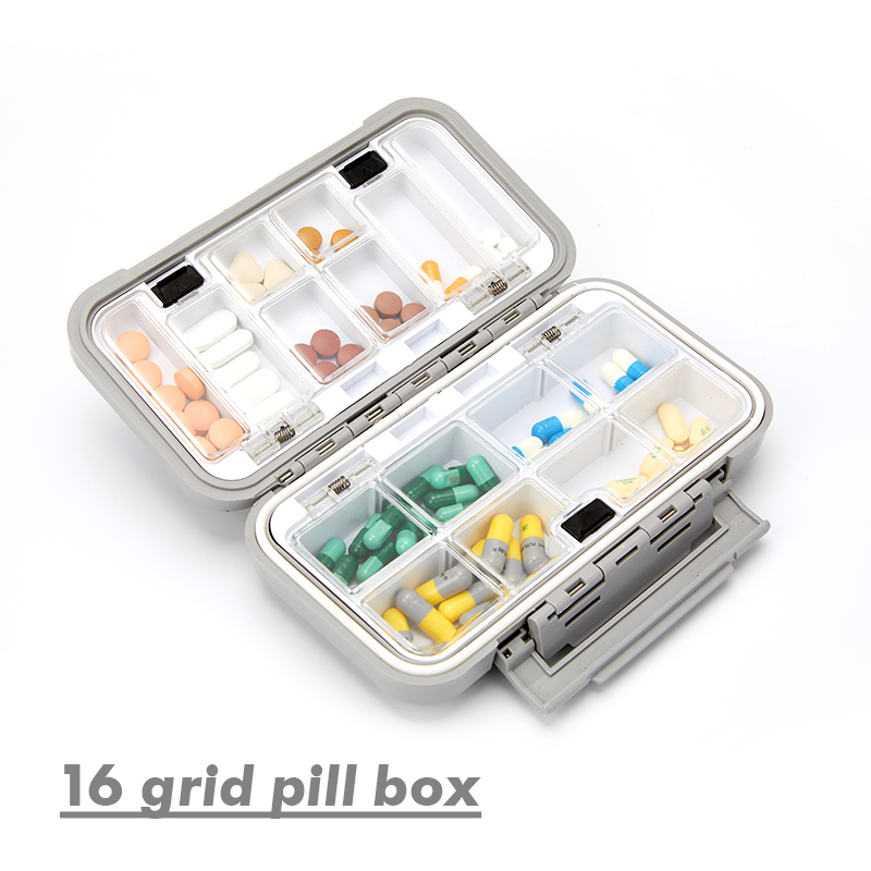 Best of Travel Pill Case Medicine Storage Organizer Container Drug Tablet Dispenser Independent Lattice Pill Box Fishing Tackle Box Reviews & Tips