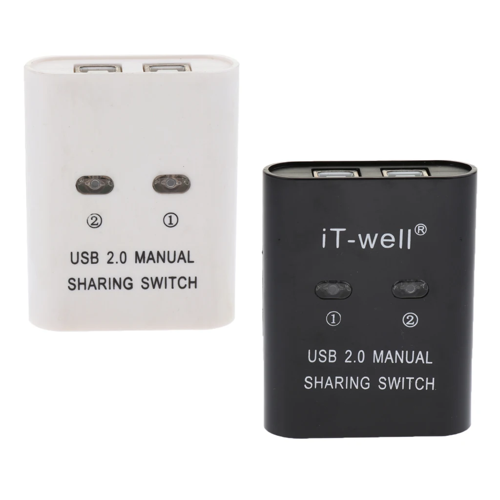 USB Swap Switch KVM Switch Adapter Box 2 Port Hub for Printer Scanner