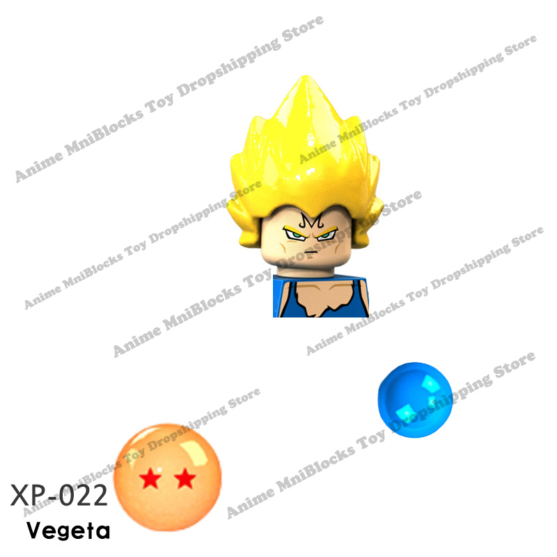 XP021-026 Single Sale Dragon Ball Z Building Blocks mini Anime Goku Action toy Figure Assemble bricks toys for children gifts