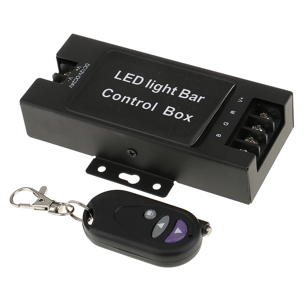 LED Light Flasher Flash Strobe 7 Modes Controller Box with Wireless Remote Control For DC 12V Car Truck Motorcycle Vehicle