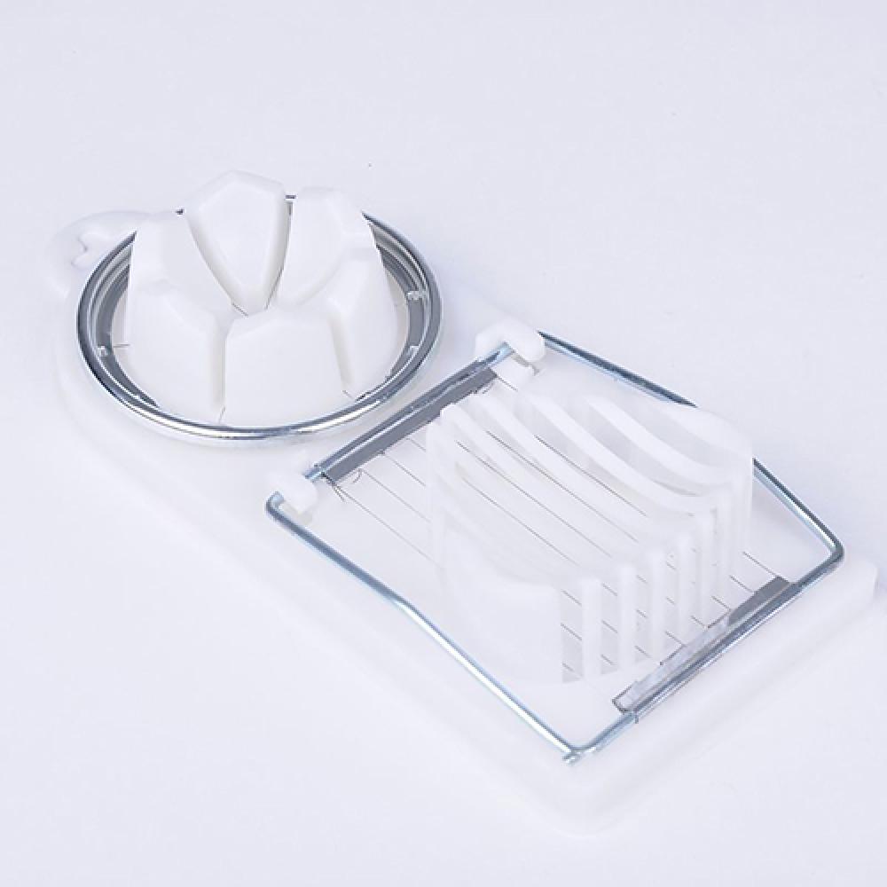 Coupe-Œufs ZCSXK 3-en-1 - Acier Inoxydable, Tranche Œufs Durs, Fruits, Beurre