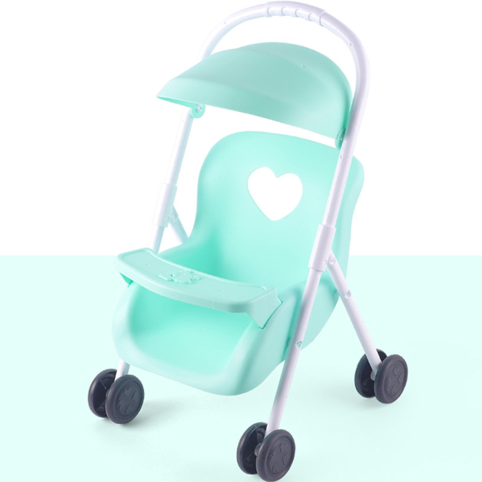 Infant Dolls Stroller Pushchairs Collapsible Mini Prams Kids Pretend Play Toy