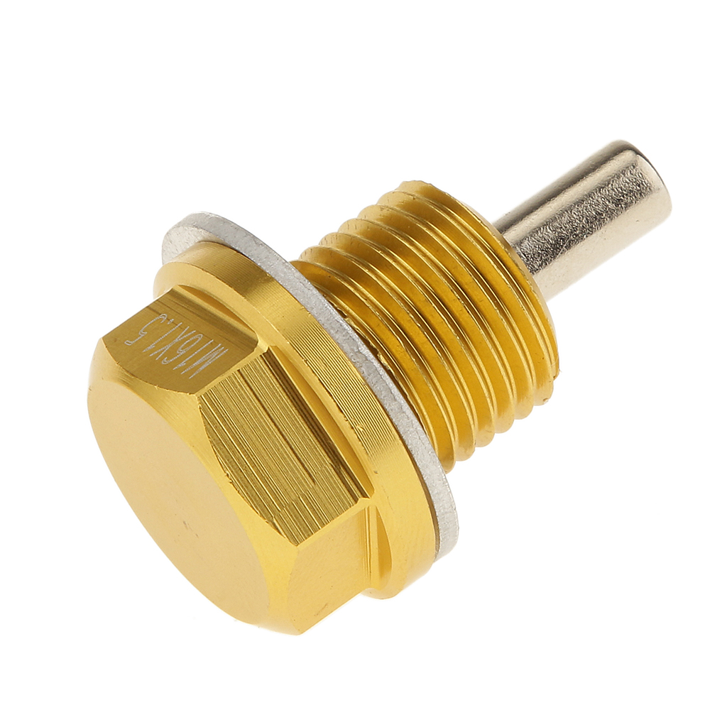2pcs M16X1.5 Anodized Magnetic Engine Oil Pan Drain Bolt Plug