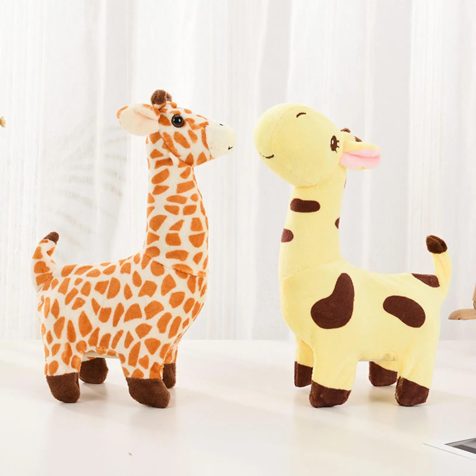 Giraffe Toy-- Simulation Display Singing Adorable Electronic Shaking Tail Flopsie Giraffe Doll, Giraffe Robot for Easter Gift