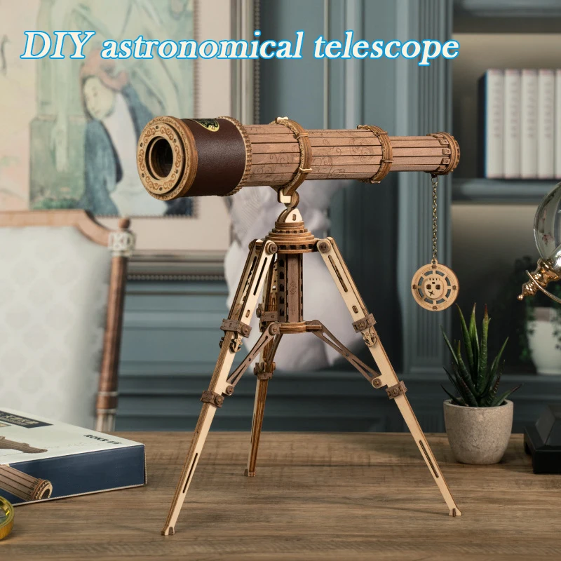 Telescópio Monocular Puzzle Set para Crianças, 3D