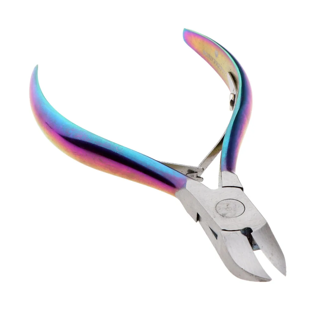 Professional Cuticle Nipper Nail Clipper Scissor Trimmer Cutter Manicure Sky Blue Small Mouth 9.4cm