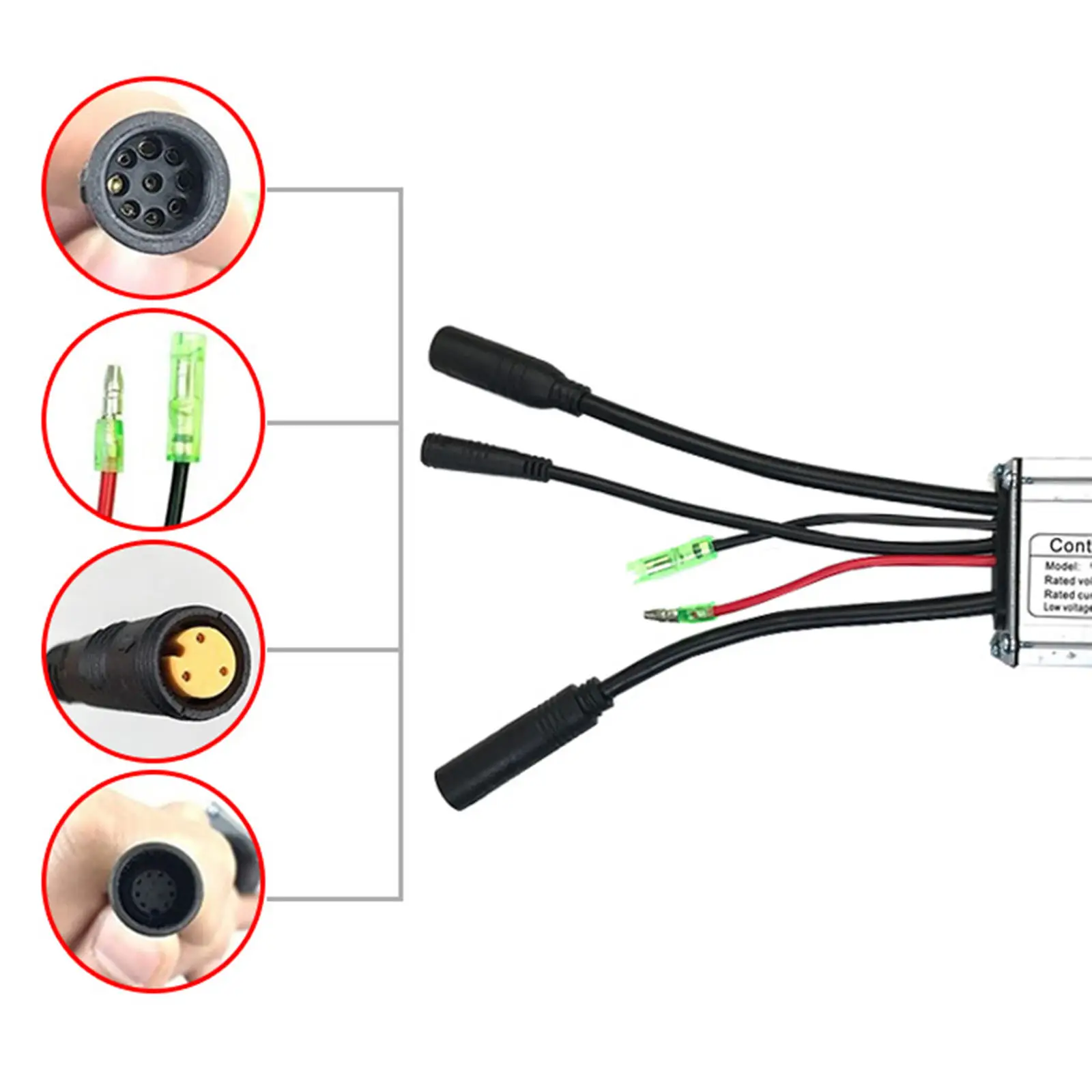 E-Bike Conversion Accessory 6 Tubes 36/48V KT-15A All Normal Heads Rectangula Controller Electric Bicycle