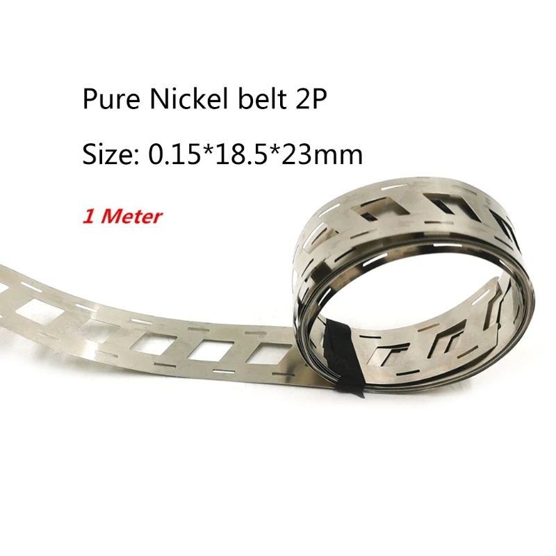 0.15x18.5MMx23MM Pure Nickel Belt 2P 18650 Lithium Battery Spot Welder Nickel Strip Nickel Li-ion Batteries Used Spot Welding soldering stations