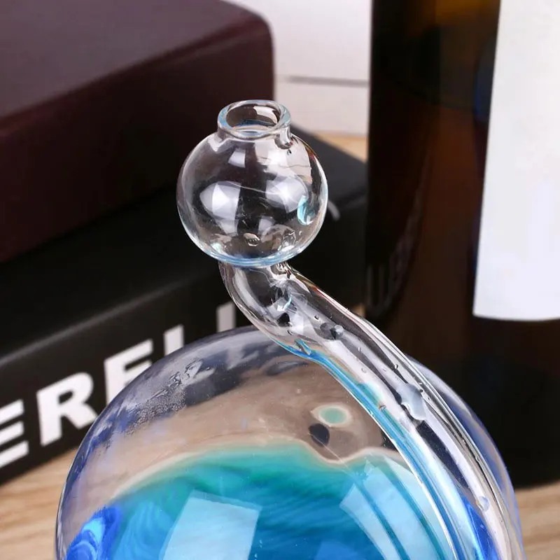 Glass Barometer Weather Forecast Rain Shine Bottle Office DIY Decor Gift 