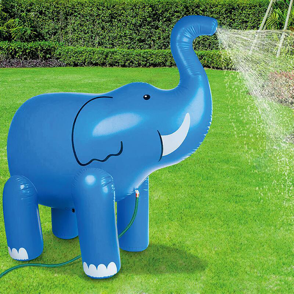 Inflatable Sprinkler Elephant Swimming Play Spray Water Summer Fun Yard Toys