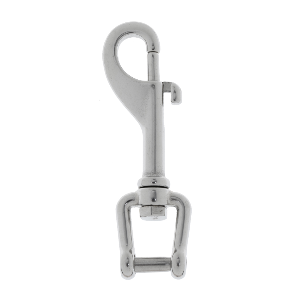 316 Stainless Steel Dive Clip Swivel Eye Shackle Bolt Snap for Scuba Diving Accessories BCD or Harness D-Ring