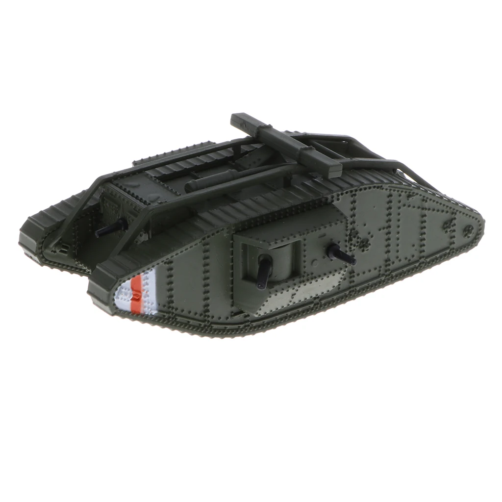British Battle Tank MK. IV Male, 1:100 Scale Alloy Diecast Tank Model Toy Collectibles Gift for Kids