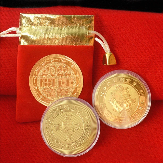 12Pcs Chinese Red Envelope with Feng Shui Ancient Coins Traditional Money  Packet Lucky Patcher for New Year Wedding Birthday C12010 CRE50 