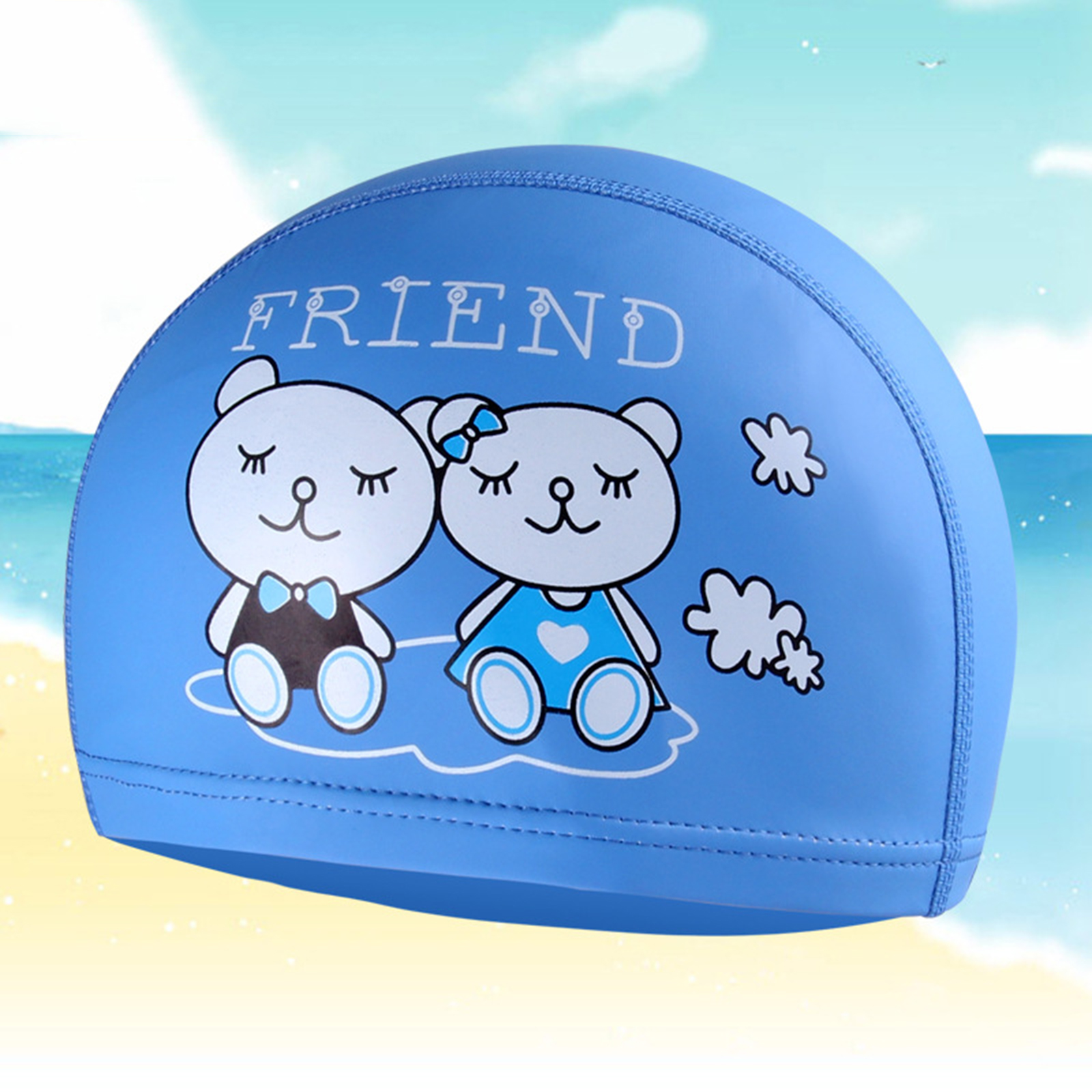 Kids Swim Caps Durable PU Child Swimming Hat 3D Fit Design Age 2-12 Boys Girls Comfortable Fit Children Swimming 