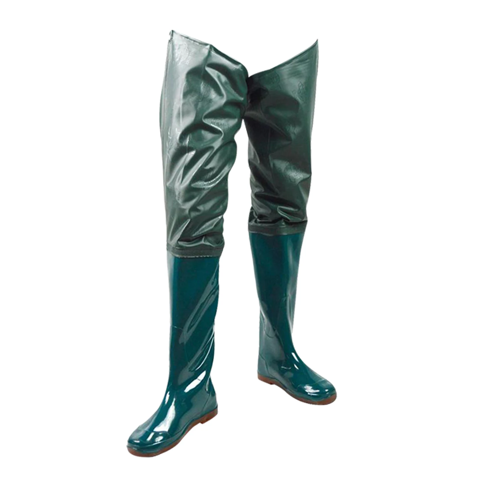 Extended tube wading trousers rice-planting boots anti-slip fishing boots trousers knee-high half-length trousers