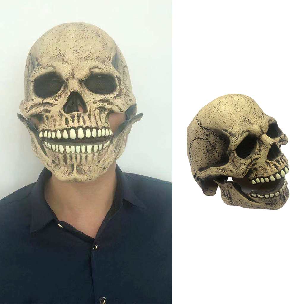 Bone Skull Mask Entire Head Realistic Look Adult Latex Masks