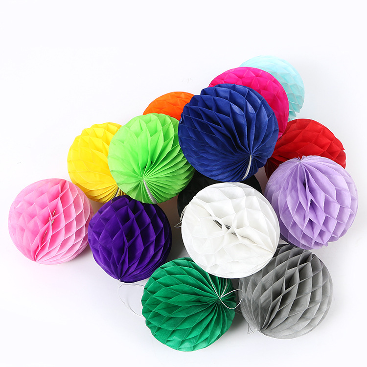 Papier-Wabenball-Blumenlaterne DIY Handgemachte Hochzeits- und Kindergeburtstagsdekoration Babyparty-Wabenball-Laternen Dekorativ – Detail 6