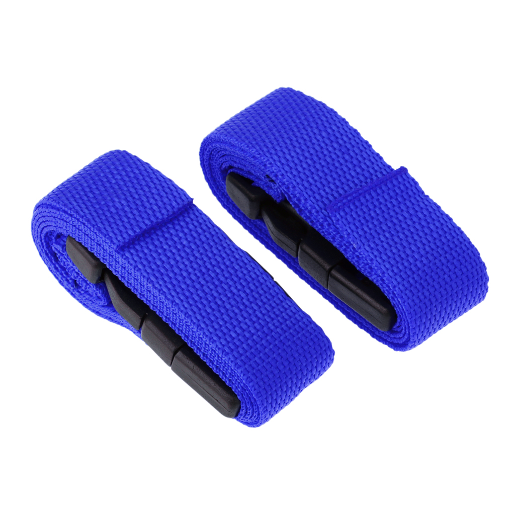 Pair of Adjustable Golf Trolley Webbing Belt Quick Release Fastening Strap Lightweight Durable