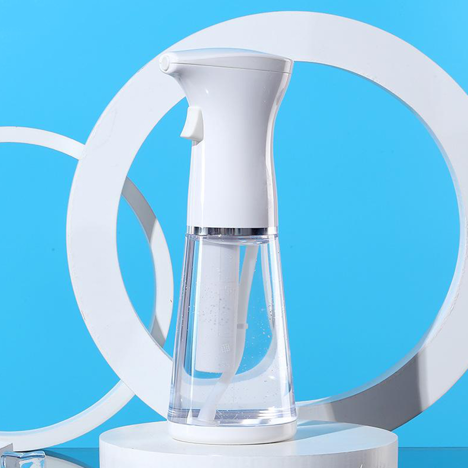 Foam Soap Alcohol Sprayer Battery-Powered Handwashing Dispenser White