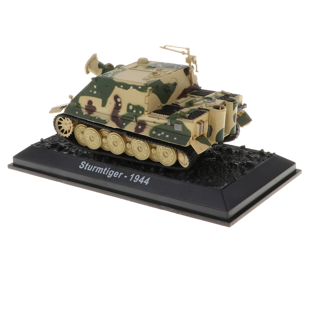 1/72th WWII German Sturmtiger-1944 Tank Army Model Playset Collectibles Home Ornament