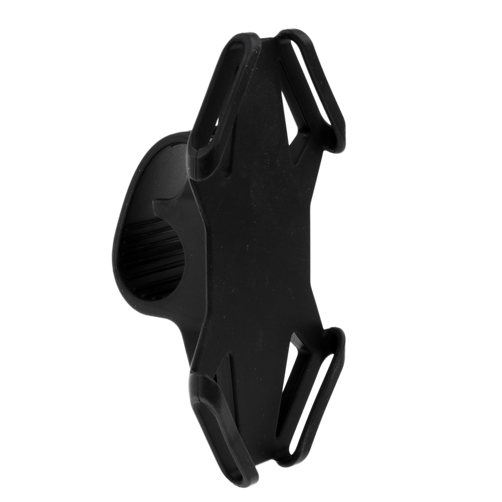 Silicone Motorcycle Bike Bicycle Handlebar Phone Mount Holder Bracket Rack GPS Case Works for 4-6 inch Smartphones