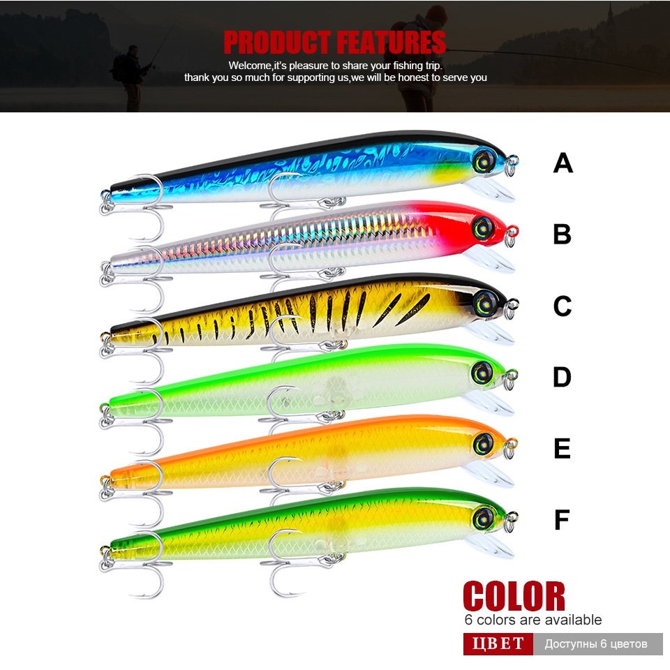 PRO BEROS Japanischen Tiefe 1,5-4m Minnow Angeln Lockt Schwimm Harten Köder 17,5 cm 29g Künstliche Wobbler crankbait Angelgerät – Detail 5