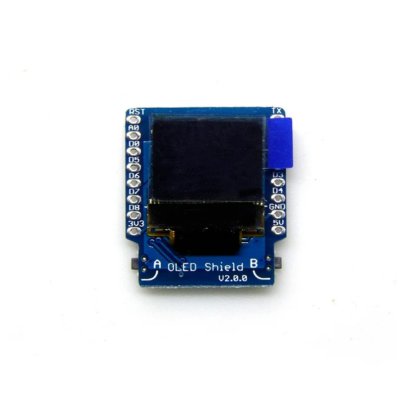 D1 Mini OLED Shield V2.0.0 - 0.66 Inch 64x48 IIC I2C Two Button Development Board Description Image.This Product Can Be Found With The Tag Names Computer Cables Connecting, Computer Peripherals, Mini oled shield, PC Hardware Cables Adapters