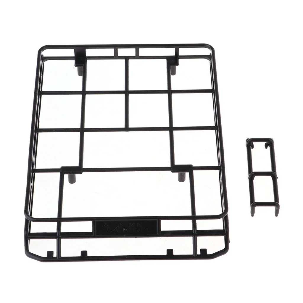 Black Luggage Carrier Roof Rack for MN-90 D90 1/12 RC Crawler Car DIY Parts