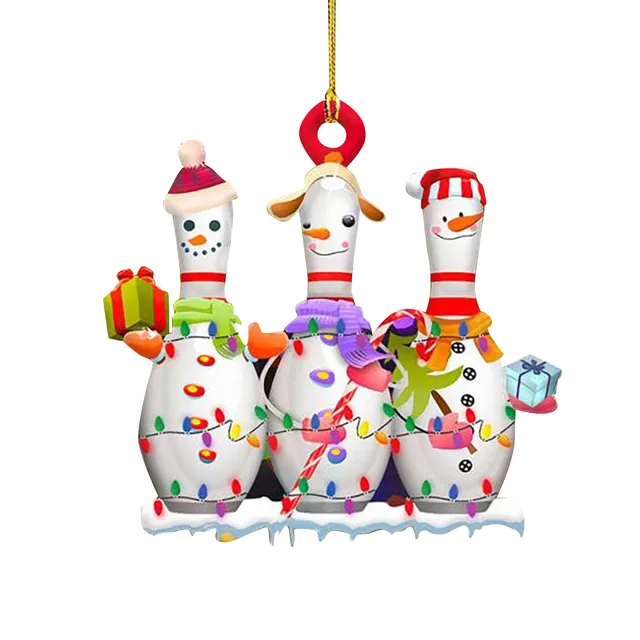 Nette Kawaii Suchen Bowling Weihnachten Runde Souvenirs Acryl Weihnachten  Baum Anhänger Drop Ornamente 2022 Neue Jahr Geschenke Heißer Verkauf -  AliExpress