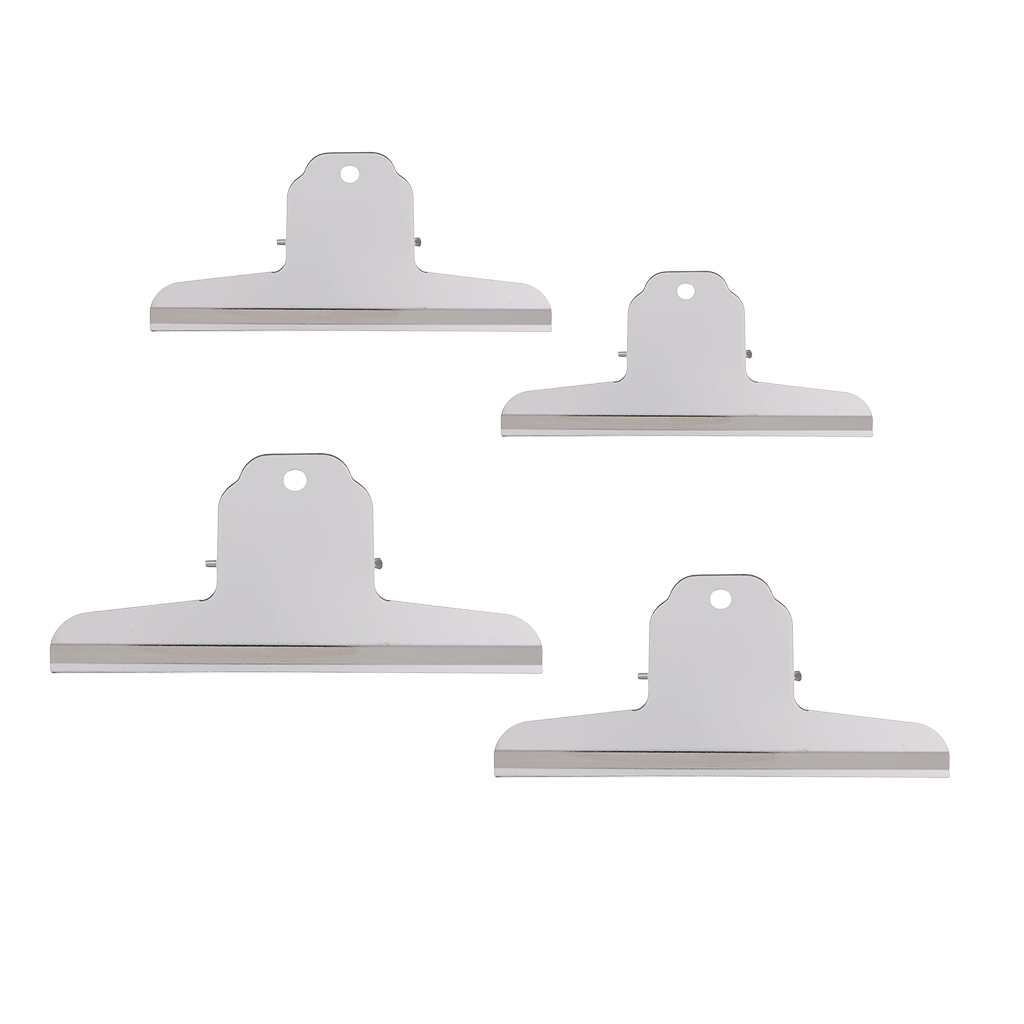 Single Multifunction School Home Office Clips Heavy Duty Stainless Steel Clips Binder Clip File Clips Sturdy Super Strong