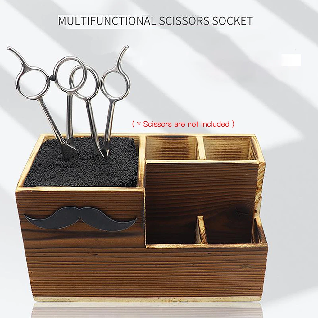 Shears Rack for Pet Grooming Hair Cutting Organizer Brushes Salon Tool Case Scissors Comb Hair Clip Dresser Storage Box