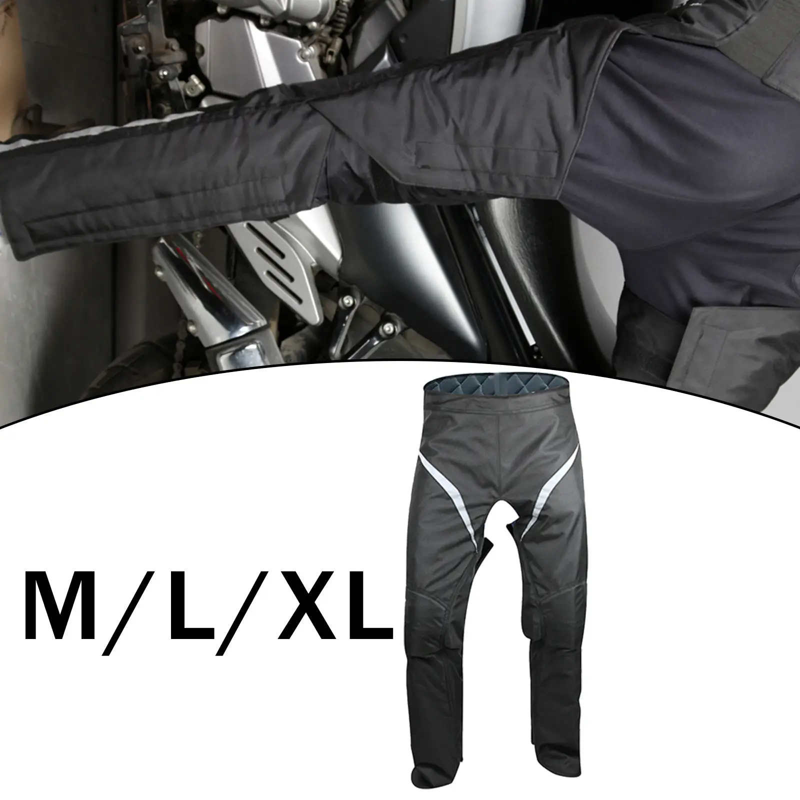 Motocross Motorcycle Pants for Men Leg Covers for Biker Trousers in Winter Lock Temperature Leg Warm Protector