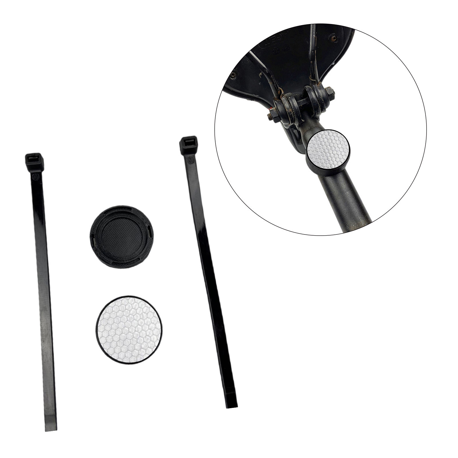 Bike Reflector Compatible Install Hidden Bracket for Holder Mountain Bicycle