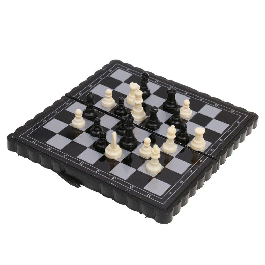  Portable Magnetic Folding Chessboard Chess Set Pieces Toy Kid Gifts